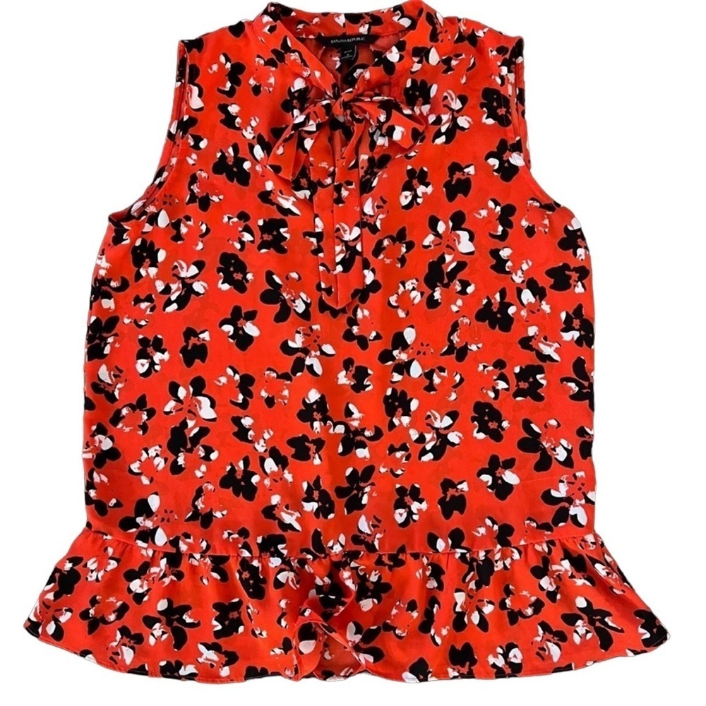 Banana Republic floral tank size PS